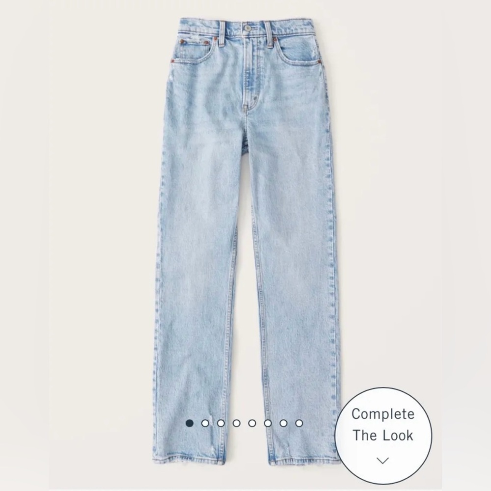 Alercrombie & Fitch Ultra High Rise 90s Straight Jean